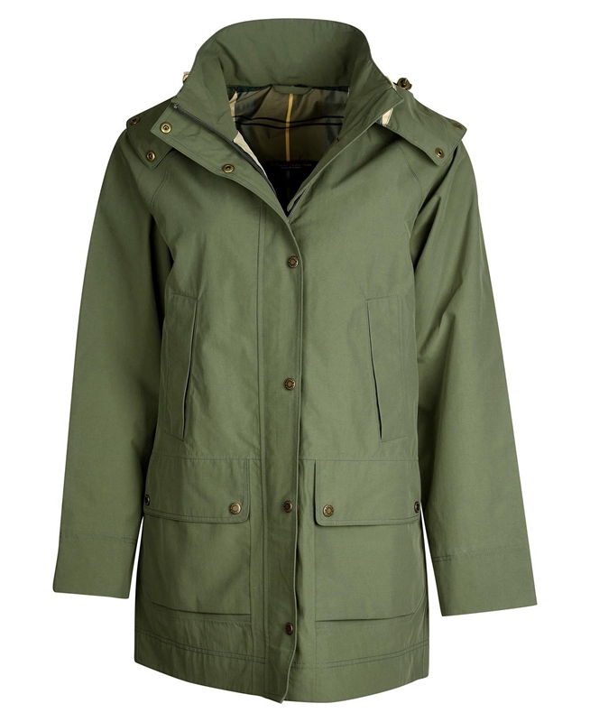 Barbour Clary Women's Waterproof Jackets Green | ZESI-69830