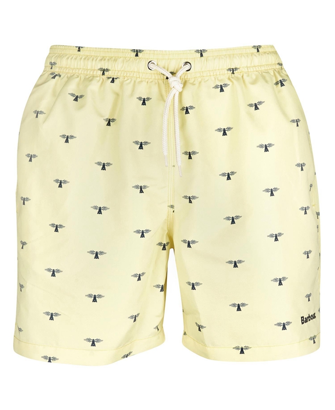 Barbour Coastal Swim Men's Pants Yellow | TQOG-81639