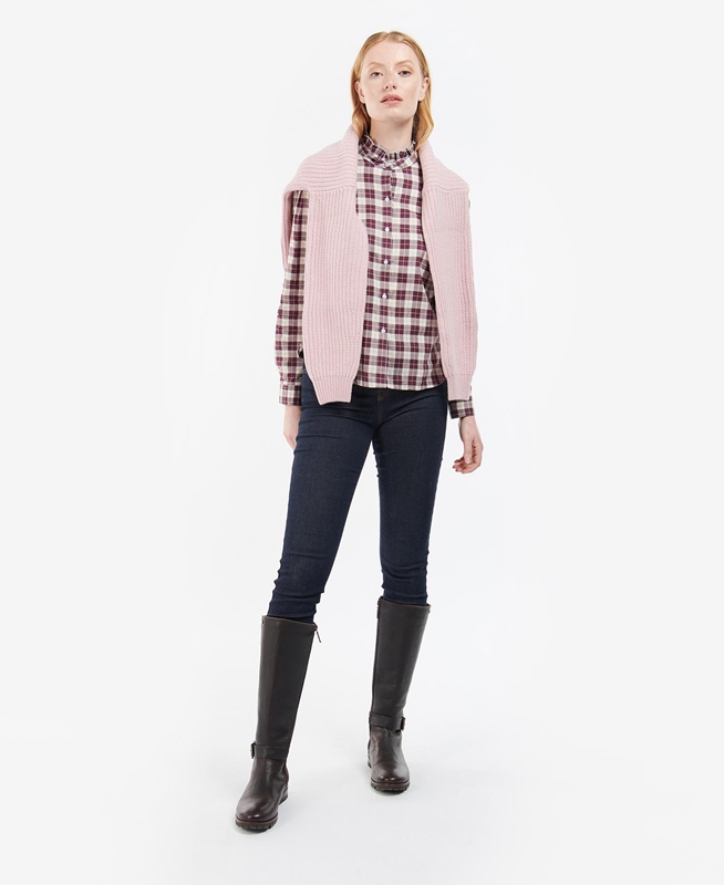 Barbour Daffodil Women's Shirts Pink | CEYM-82049