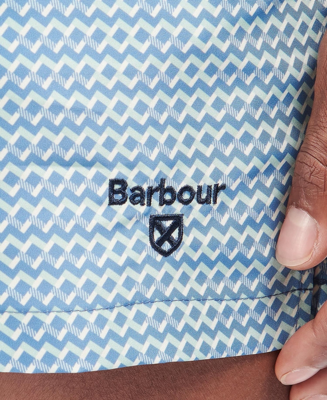 Barbour Diamond Geo Swim Men's Pants Blue | FGBK-27589