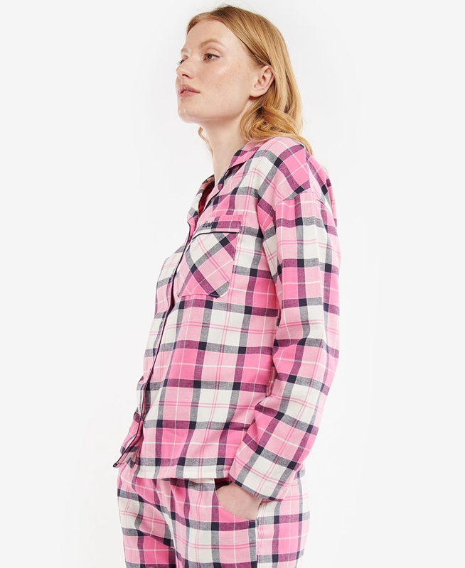 Barbour Ellery PJ Set Women's Nightwear Pink | DAKS-89372