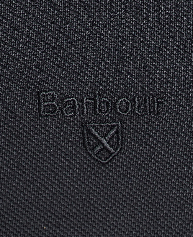 Barbour Essential Langarmshirt Sports Men's Polo shirts Black | RAPZ-60723