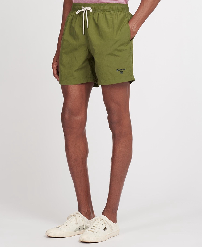 Barbour Essential Logo 5'' Swim Men's Pants Olive | MNQZ-25096