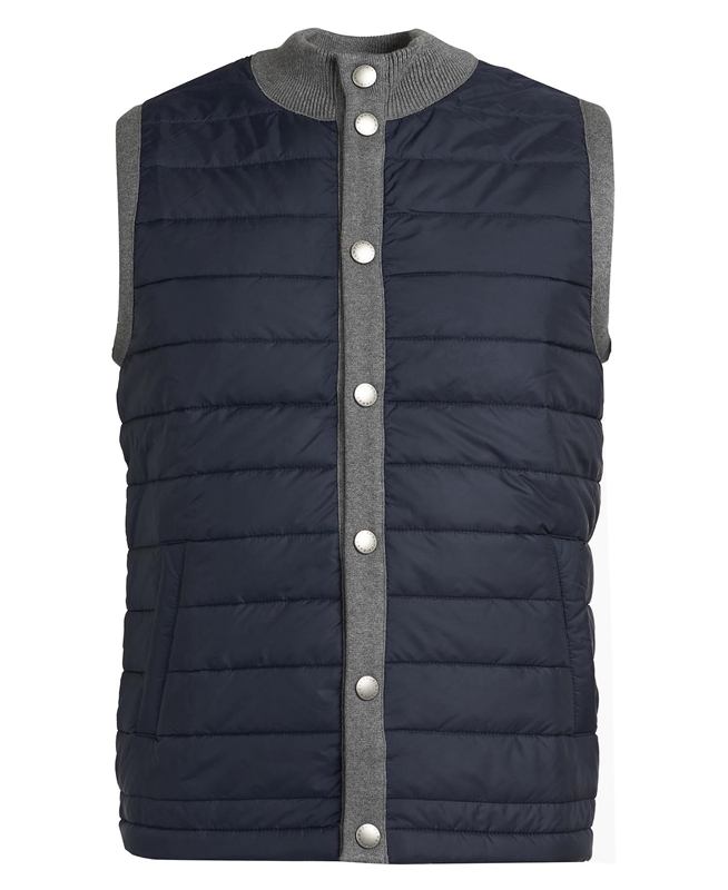 Barbour Essential Men's Vest Grey | EOTY-49802