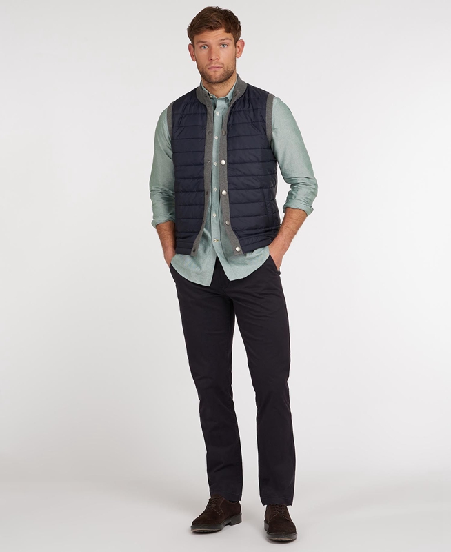 Barbour Essential Men's Vest Grey | EOTY-49802