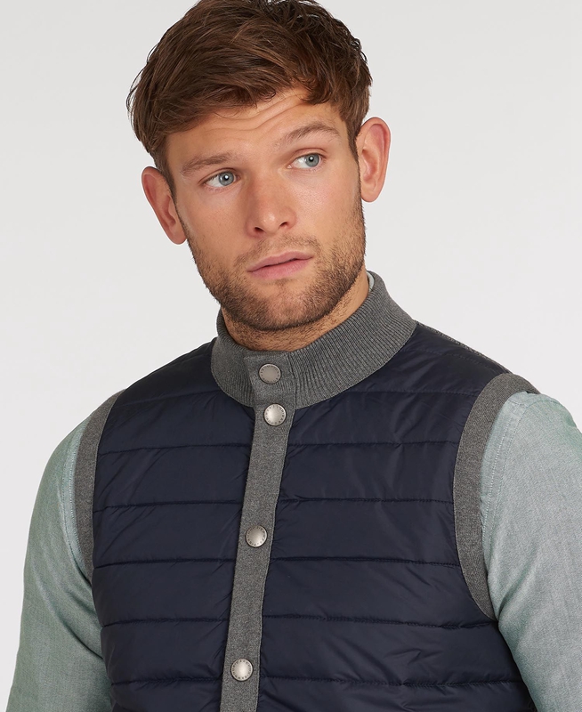 Barbour Essential Men's Vest Grey | EOTY-49802