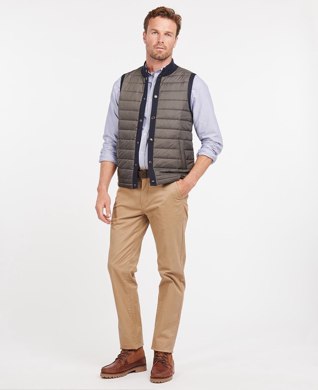 Barbour Essential Men's Vest Navy | HRGK-92703