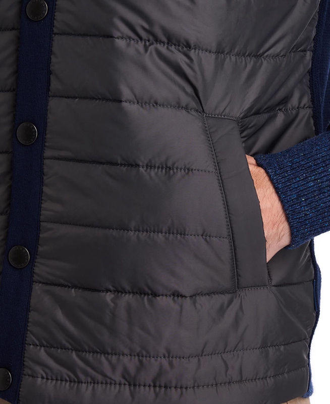 Barbour Essential Men's Vest Navy | HRGK-92703