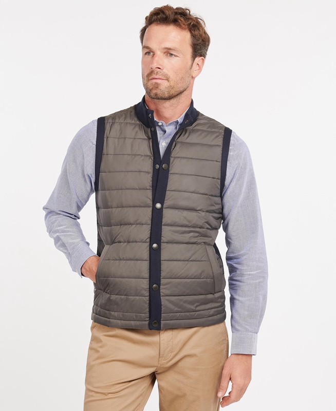 Barbour Essential Men\'s Vest Navy | HRGK-92703