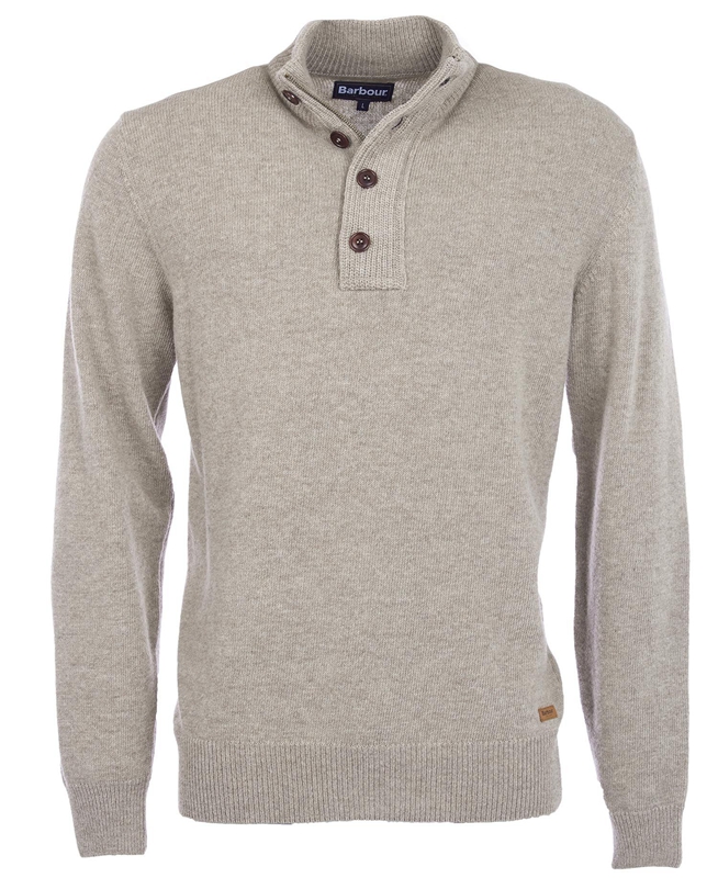 Barbour Essential Patch Half Zip Men's Sweaters Grey | VAPN-79184