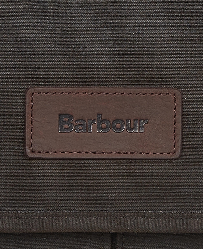 Barbour Essential Wax Messenger Men's Bags Olive | TMDG-35948