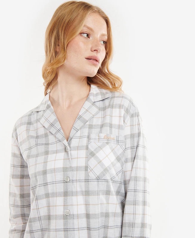 Barbour Etta Nightshirt Women's Nightwear Grey | UONK-14503