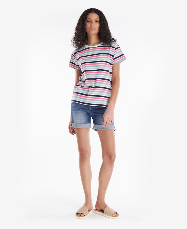 Barbour Evergreen Top Women's T Shirts Multicolor | JHDW-93247