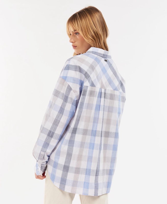 Barbour Explorer Lara Women's Shirts Blue | YAJT-61049