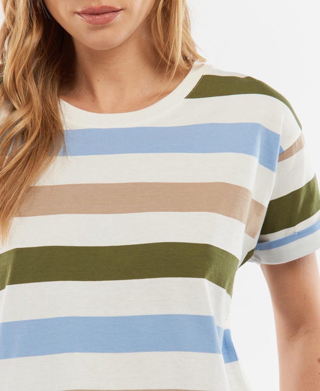 Barbour Explorer Marley Top Women's T Shirts Multicolor | BNMT-30465