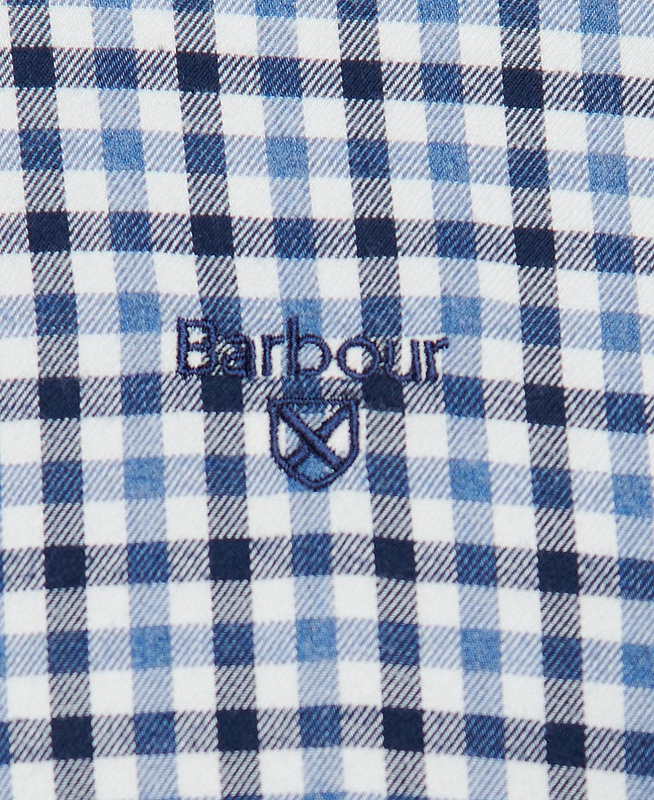 Barbour Finkle Tailored Men's Shirts Blue | BKVI-52396