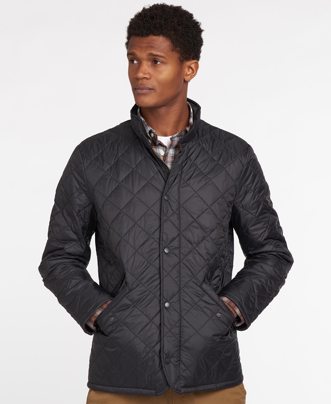 Barbour Flyweight Chelsea Men's Quilted Jackets Black | MQGP-13957