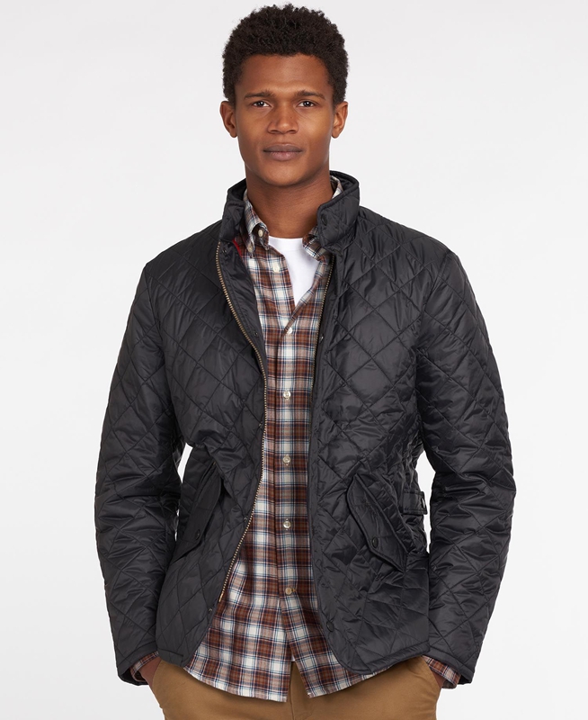 Barbour Flyweight Chelsea Men\'s Quilted Jackets Black | MQGP-13957