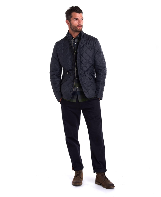 Barbour Flyweight Chelsea Men's Quilted Jackets Navy | ZQLS-12695