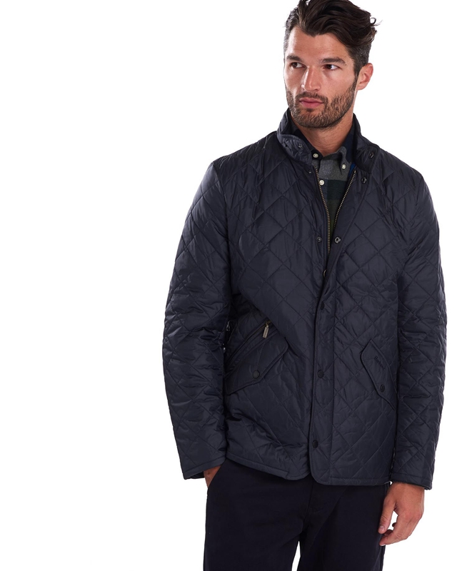 Barbour Flyweight Chelsea Men's Quilted Jackets Navy | ZQLS-12695