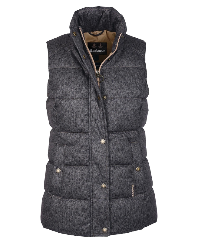 Barbour Foxglove Women's Vest Grey | LJGM-71253