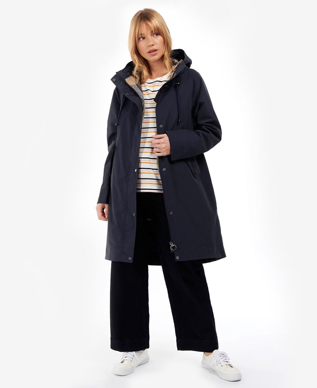 Barbour Galium Women's Waterproof Jackets Navy | VERG-64795