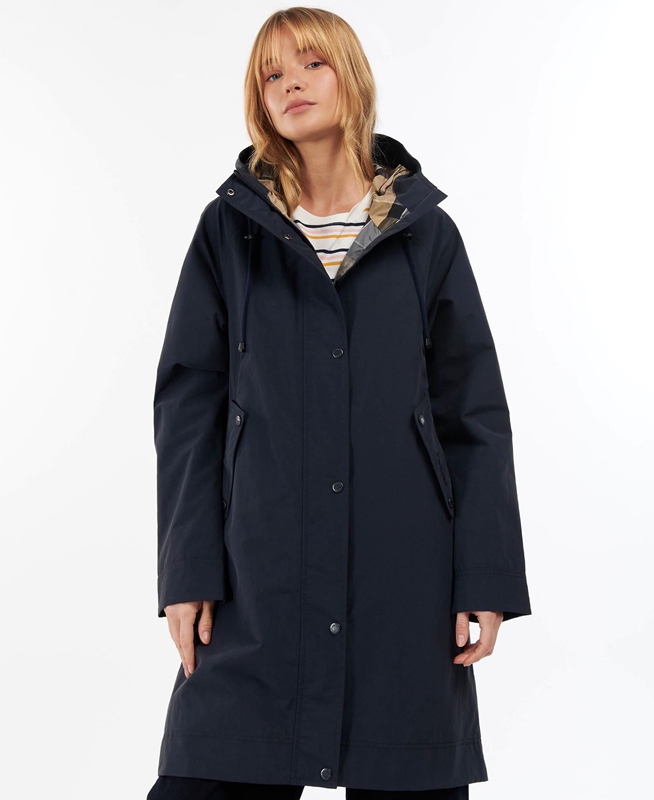 Barbour Galium Women's Waterproof Jackets Navy | VERG-64795