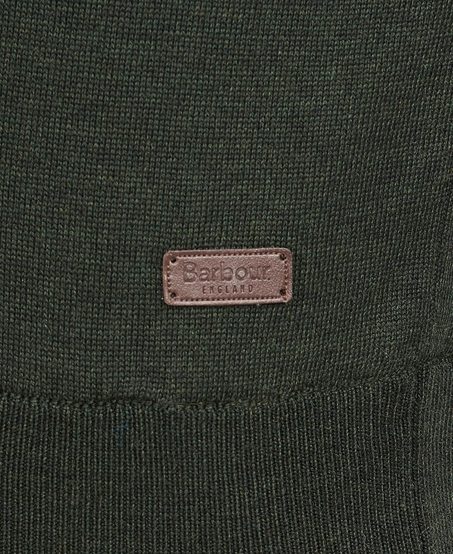 Barbour Gamlan Half Zip Men's Sweaters Green | XBYH-68375