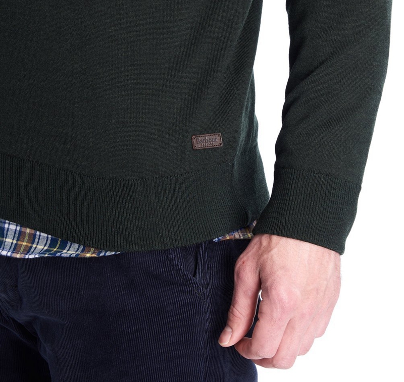 Barbour Gamlan Half Zip Men's Sweaters Green | XBYH-68375