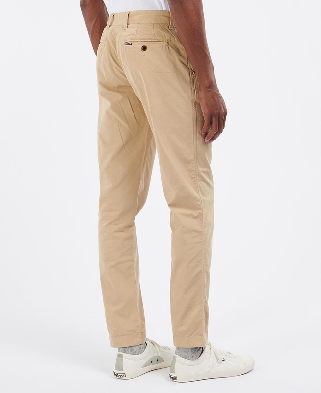 Barbour Glendale Chino Men's Pants Beige | DPWZ-17062