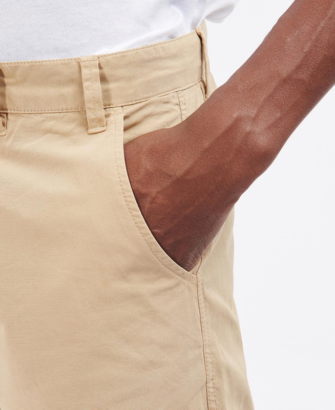 Barbour Glendale Chino Men's Pants Beige | DPWZ-17062