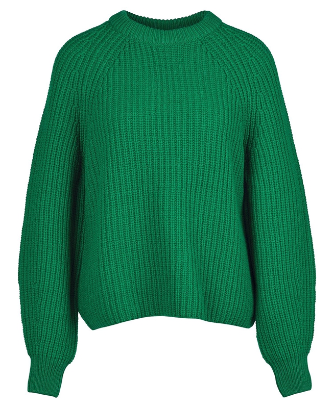 Barbour Hartley Knit Women's Sweaters Green | JXDB-47826