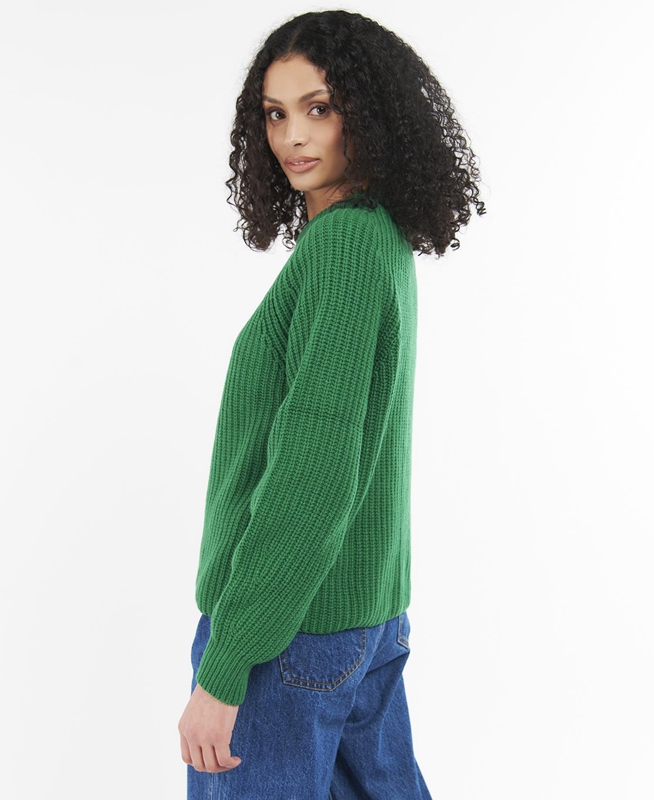 Barbour Hartley Knit Women's Sweaters Green | JXDB-47826