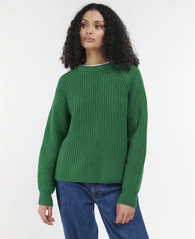 Barbour Hartley Knit Women\'s Sweaters Green | JXDB-47826