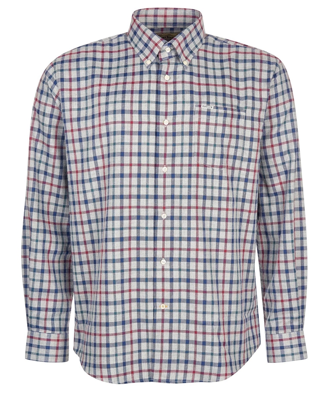 Barbour Hemd Coll Thermo Men's Shirts Grey | MZWY-72601