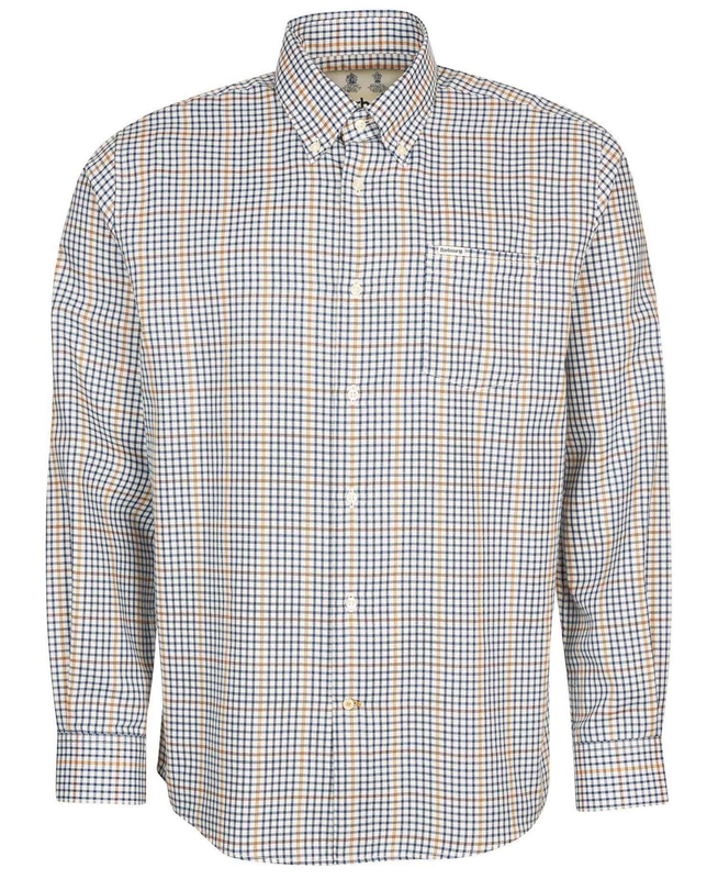 Barbour Hemd Henderson Thermo Weave Men's Shirts Beige | KCZJ-31986