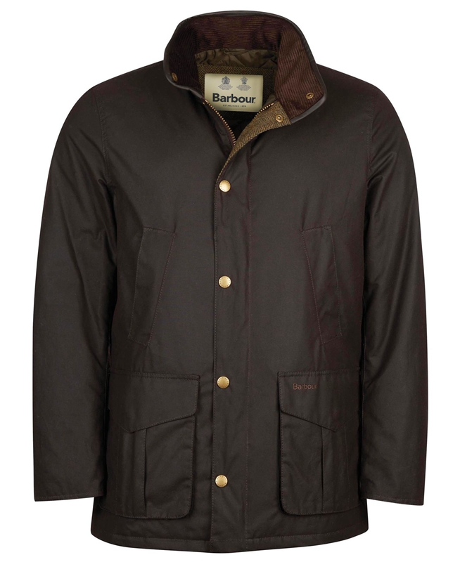 Barbour Hereford Men's Waxed Jackets Brown | DQSZ-30978