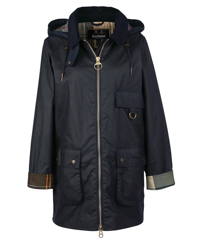 Barbour Highclere Women's Waxed Jackets Black | SEMX-83561