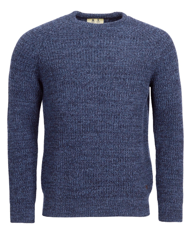 Barbour Horseford Crew Men's Sweaters Blue | XIKO-47120