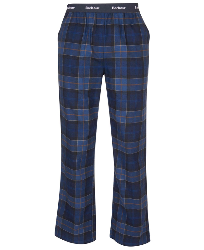 Barbour Hose Glenn Tartan Men's Pants Navy | ROIE-24031