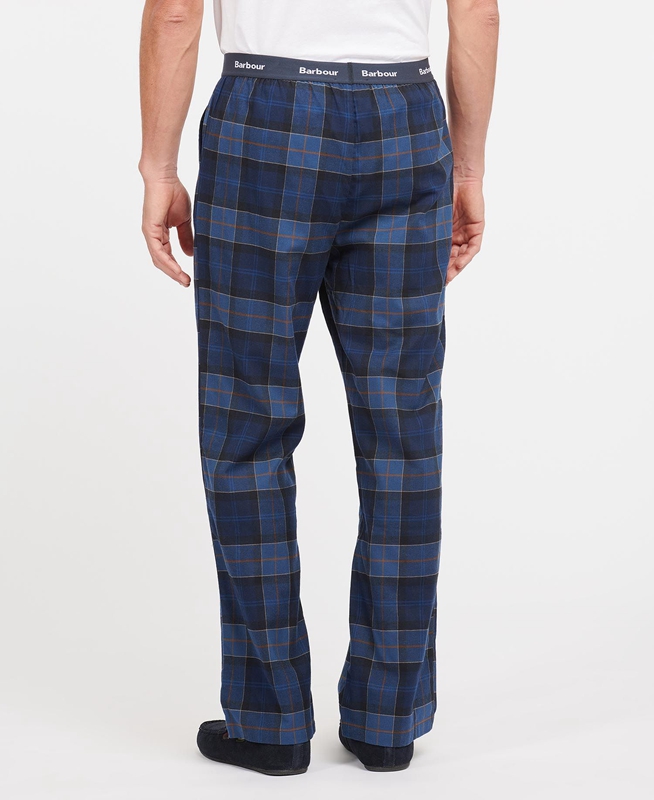 Barbour Hose Glenn Tartan Men's Pants Navy | ROIE-24031