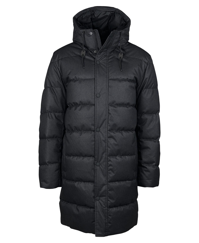 Barbour Hoxley Baffle Men's Quilted Jackets Black | HJIF-14327