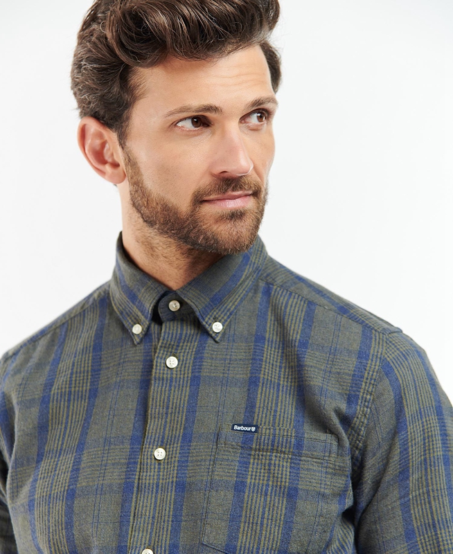 Barbour Inverbeg Tailored Men's Shirts Grey | TWIU-16254