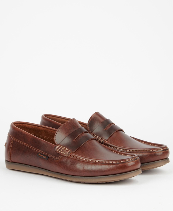 Barbour Kelson Men's Loafers Brown | NZUD-46097