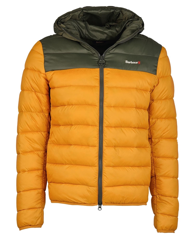 Barbour Kendle Baffle Men's Quilted Jackets Yellow | TKCU-83264