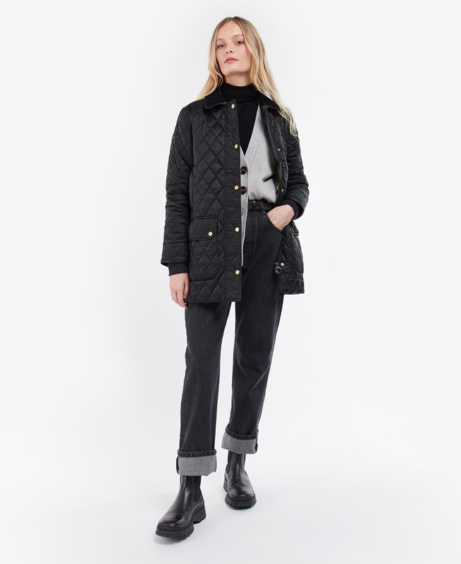 Barbour Kilmarie Women's Quilted Jackets Black | FBSM-16320