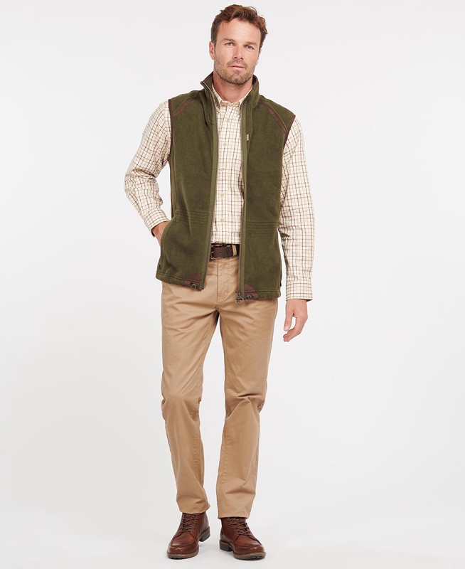 Barbour Langdale Men's Vest Green | MBTG-48072