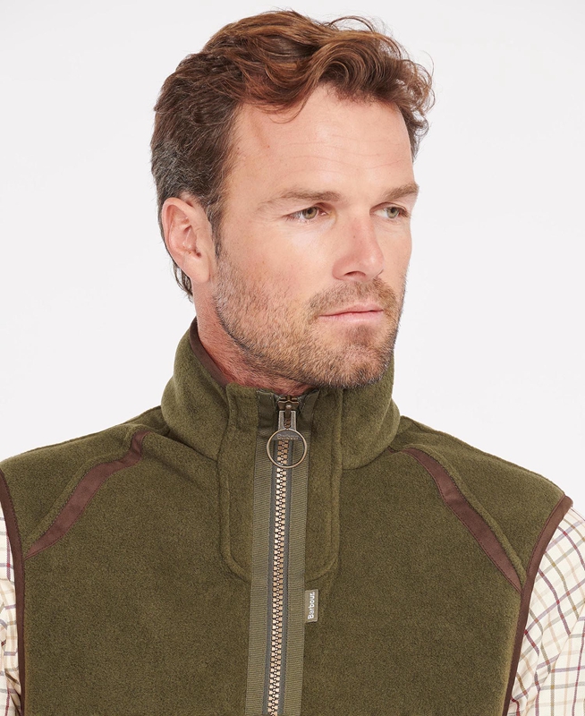 Barbour Langdale Men's Vest Green | MBTG-48072