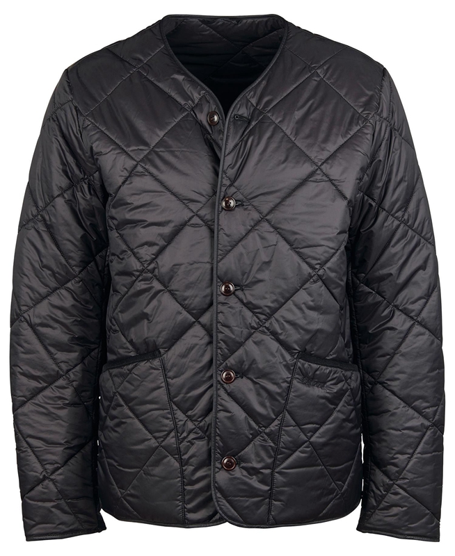 Barbour Liddesdale Cardigan Men's Quilted Jackets Black | IXWM-45197