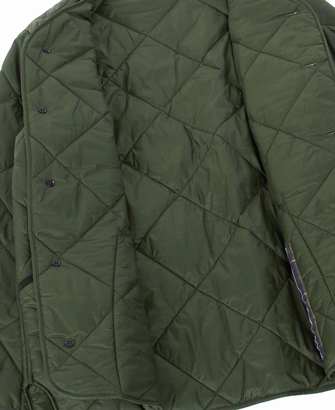 Barbour Liddesdale Cardigan Men's Quilted Jackets Olive | QNRV-70861